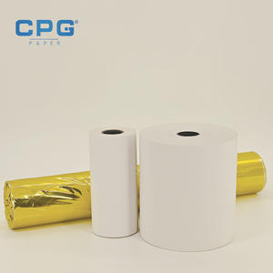 Rouleaux de papier thermique pour caisse enregistreuse et commandes de café, revêtement premium, 57x38mm, 55g/m², vente en gros en vrac - Product Image 1