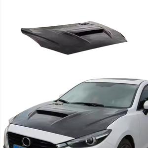 Pour <span class=keywords><strong>Mazda</strong></span> 3 Axela 2017-18 5D hayon carbone pare-chocs avant capot ventilé - Product Image 1