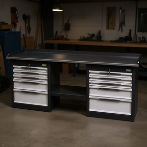 FG โต๊ะทำงาน B2 132พร้อมลิ้นชักและชั้นวางของสำหรับใช้ในการประชุมเชิงปฏิบัติการ - Product Image 3