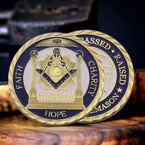 Moneda de desafío de metal 3D chapada en oro de doble cara personalizada, regalo de agradecimiento por el servicio a Dios, Diosa, Jesús, Religión, 28mm - Product Image 5