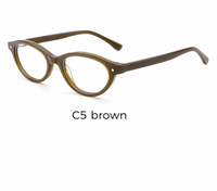 Lunettes de vue œil-de-chat rétro tendance pour femmes adultes, monture en acétate premium, verres PC légers, étui à lunettes inclus