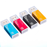 Lector de Tarjetas Múltiple Externo de Aleación de Aluminio Todo en Uno, Adaptador USB 2.0, T-Flash, M2, MS, SD, Tarjeta Inteligente Samsung para Macbook y Tablet