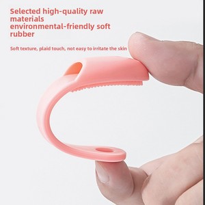 Cepillo de silicona para limpieza facial con soporte para colgar, para limpieza profunda de poros y eliminación de puntos negros - Product Image 4