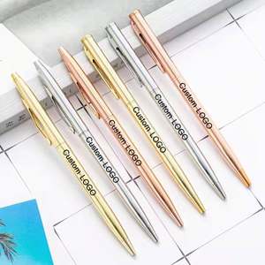 Bolígrafo Metálico Delgado YS455 Dorado, Regalo Promocional para Oficina, Actividad Corporativa, Regalo Empresarial, Bolígrafo de Hotel con Logotipo Personalizado Impreso - Product Image 1