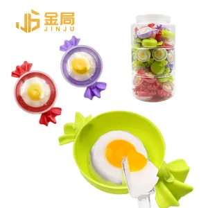 Supplier Candy Mini Fried Eggs Jelly Candy Kids Snack Halal Jelly Pudding with Candy Plate