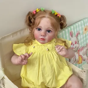 NPK 60CM Reborn Toddler Girl Doll Missy Real Picture 3D Skin Multiple Layers Painting Visible Veines Poupée de haute qualité