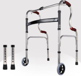 Silla de ruedas portátil de alta calidad al por mayor, silla de ruedas manual ultraligera de acero plegable para discapacitados - Product Image 4