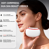 Nuevo Masajeador Facial y de Cuello, Dispositivo de Tonificación Facial, Tabla Eléctrica Gua Sha, Herramienta para el Cuidado de la Piel y Esculpido Facial