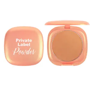 Dry Wet Dual-use Waterproof Oil-control Long-lasting Private Label Makeup Setting Pressed Powder Custom Face Beauty