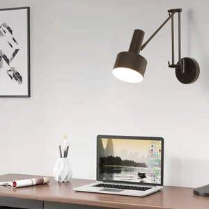 İskandinav lüks LED geri çekilebilir kapalı duvar lambası Modern stil ayarlanabilir okuma işık yatak odası başucu dekor için uzun kol ile - Product Image 4