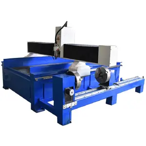 1325 màu xanh đa chức năng bên ngoài trục chính CNC Router gỗ ROTARY công cụ thay đổi CNC Lathe cho gỗ