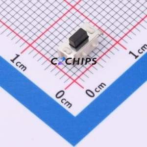 HX TS3638CA-0.6 250gf Tactile Switch SMD,7.7x4mm Switch Single Pole Single Throw Square Button 2.5N Horizontal Mount - Product Image 1