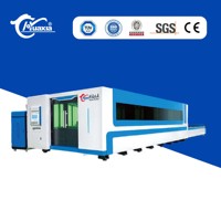 Machine de découpe laser à fibre CNC avec table d'échange 1000W pour laiton, titane, aluminium
