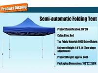 Proveedor Directo de Carpa Plegable para Ferias Comerciales, Color Rojo, con Paredes Laterales, Ventanas Transparentes y Techo Piramidal para Mercados al Aire Libre