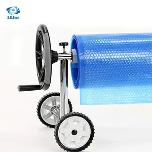 Easy Installation Pool cover reel Set Above Ground Swimming Pool cover roller reel black for WATER CROWN solar cover