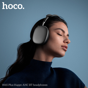 Auriculares con Cancelación de Ruido <span class=keywords><strong>Hoco</strong></span> W65 Plus, Auriculares Bluetooth con 45 Horas de Reproducción, Logotipo Personalizado OEM, Auriculares Inalámbricos con Almohadillas de Tela - Product Image 6