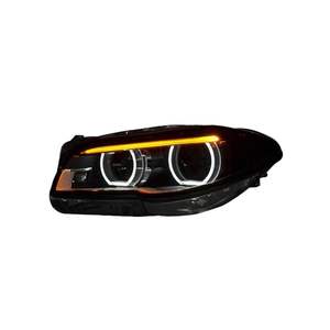 Compatible con <span class=keywords><strong>BMW</strong></span> Serie 5 2011-2017 F10/F18, Conjunto de Faros Delanteros LED Completos de Reequipamiento con Ojos de Ángel y Luces de Circulación Diurna - Product Image 5