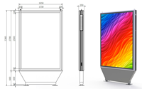Uvision Aluminium Rostfreier Kiosk LED-Bildschirm mit IP67 Wasserdichtem SMD-Gehäuse P3.91 Kreuzreferenz für Bushaltestellen