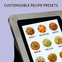 Robot de cuisine intelligent commercial en acier inoxydable, économe en énergie, avec fonction autonettoyante pour les repas prêts à consommer