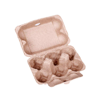 Six Pack Détient 6 Cellules Jumbo Oeufs Boîte D'emballage Biodégradables Papier Oeufs de Caille Emballage Plateau Boîte Cartons