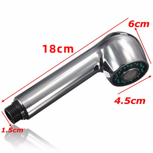 Handheld <b>Shower</b> Head Adjustable Rain Spray Round <b>Portable</b> For Bathroom Sink Use - Product Image 2