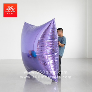 360 <span class=keywords><strong>Inflatable</strong></span> giáng sinh sáng bóng PVC Holographic bóng bay, lớn <span class=keywords><strong>Inflatable</strong></span> Shinny gương túi cho tổ chức sự kiện Đảng quảng cáo trang trí nội thất - Product Image 2