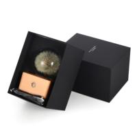 Lovebay nouvelle tendance boule de cristal plante véritable fleur immortelle résine ornement décoratif veilleuse pour cadeau de fleur préservée