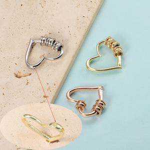 Dropshipping Creux Coeur Petite Taille Acier Blanc Estampage Charms Pendentifs Tags Diy Jewelry Findings Accessoires - Product Image 2