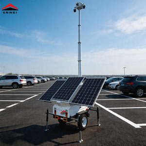 Remorque de surveillance solaire mobile avec batterie au gel de silicium monocristallin <span class=keywords><strong>pour</strong></span> chantier de construction et exploitation minière - Product Image 6