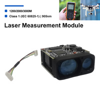 Module de télémétrie laser 905 nm Classe 1, sûr pour les yeux, portée 1,2/2 km, UART, 1200g/1ms, pour la surveillance des tunnels et la mesure de distance ferroviaire