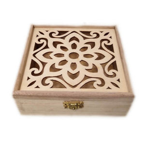 Caja de regalo de bambú personalizada con diseño grabado, caja de madera de embalaje natural ecológica, adecuada para manualidades y accesorios - Product Image 5