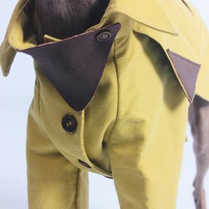 Qiqu पालतू पशुओं की आपूर्ति कस्टम नए डिजाइनर कुत्ते खाई कोट कुत्ते हवा कोट पालतू Windbreaker पालतू ऊपर का कपड़ा के लिए इतालवी ग्रेहाउंड साल की उम्र - Product Image 5