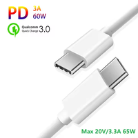 Cable de Carga Rápida USB C a USB C de 60W, 1M 2M 5A, Cargador USB C para Teléfono Móvil Samsung, Compatible con Cámara, Computadora, Banco de Energía