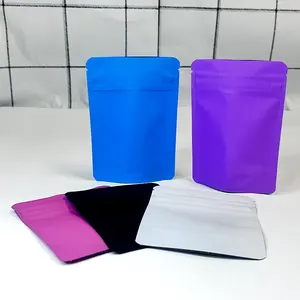 Wieder versch ließbare benutzer definierte innere Druckverschluss-Kunststoff verpackung Digital Stand Up Soft Touch Mylar-Beutel Beutel für Lebensmittel verpackungen