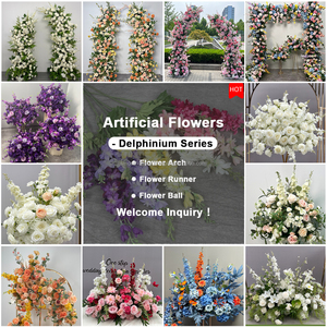 SMOOTH alta calidad Artificial rosa púrpura flor corredor flor bola conjunto fiesta suministros boda decoración - Product Image 3