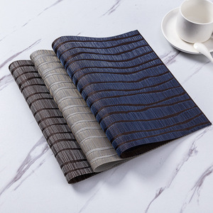 Exclusivo Transfronterizo: Mantel Individual Cuadrado <span class=keywords><strong>de</strong></span> PVC Tejido a Crochet con Rayas, Estilo Japonés, Sin Lavado, <span class=keywords><strong>de</strong></span> Moda Mística, <span class=keywords><strong>para</strong></span> Mesa <span class=keywords><strong>de</strong></span> Café - Product Image 4