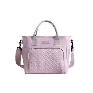 Beilian Insulated Lunch Bag Large Capacity Purple Keep Cool Office Outdoor Use Shoulder Bag - Product Image 5