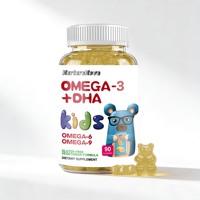 Gummies Omega-3 DHA pour enfants, 90 unités, en forme d'ours, à croquer, complément alimentaire, export transfrontalier, produit phare