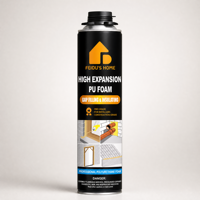 Mousse PU à haute expansion, adhésif polyuréthane, scellant pour joints et isolation, forte adhérence, bois, béton, métal - Utilisation en emballage
