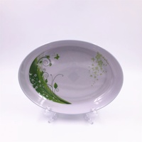 Assiette creuse en mélamine écologique de haute qualité avec motifs, incassable, pour la restauration