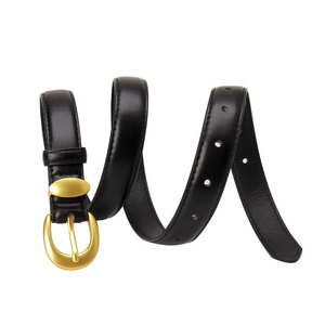 High-End <b>Elastic</b> PU Leather <b>Belt</b> Simple Korean Design Cross-Border All-Match Decorative Jeans Unisex Fashionable Style - Product Image 5