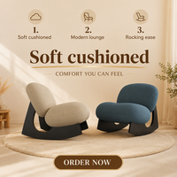 Fauteuil simple en tissu moderne et minimaliste, design incurvé vert, pour salon, montage facile, élégant, confortable, fauteuil de détente