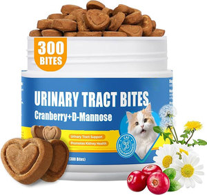 OEM/ODM Friandises à mâcher molles <span class=keywords><strong>pour</strong></span> la santé <span class=keywords><strong>urinaire</strong></span> des chats, canneberges, antioxydants, <span class=keywords><strong>probiotiques</strong></span>, riches en protéines, sans céréales, soutien rénal + supplément - Product Image 1