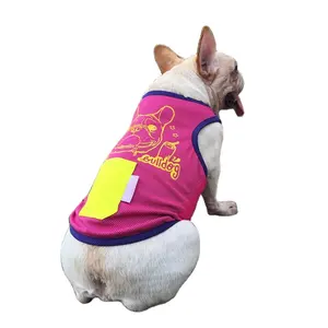 Ropa refrescante para perros, Camiseta deportiva de verano para bulldog, chaleco de refrigeración para mascotas