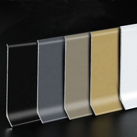 Plinthes en aluminium de haute qualité, vente chaude, profil de plinthe en aluminium pour mur