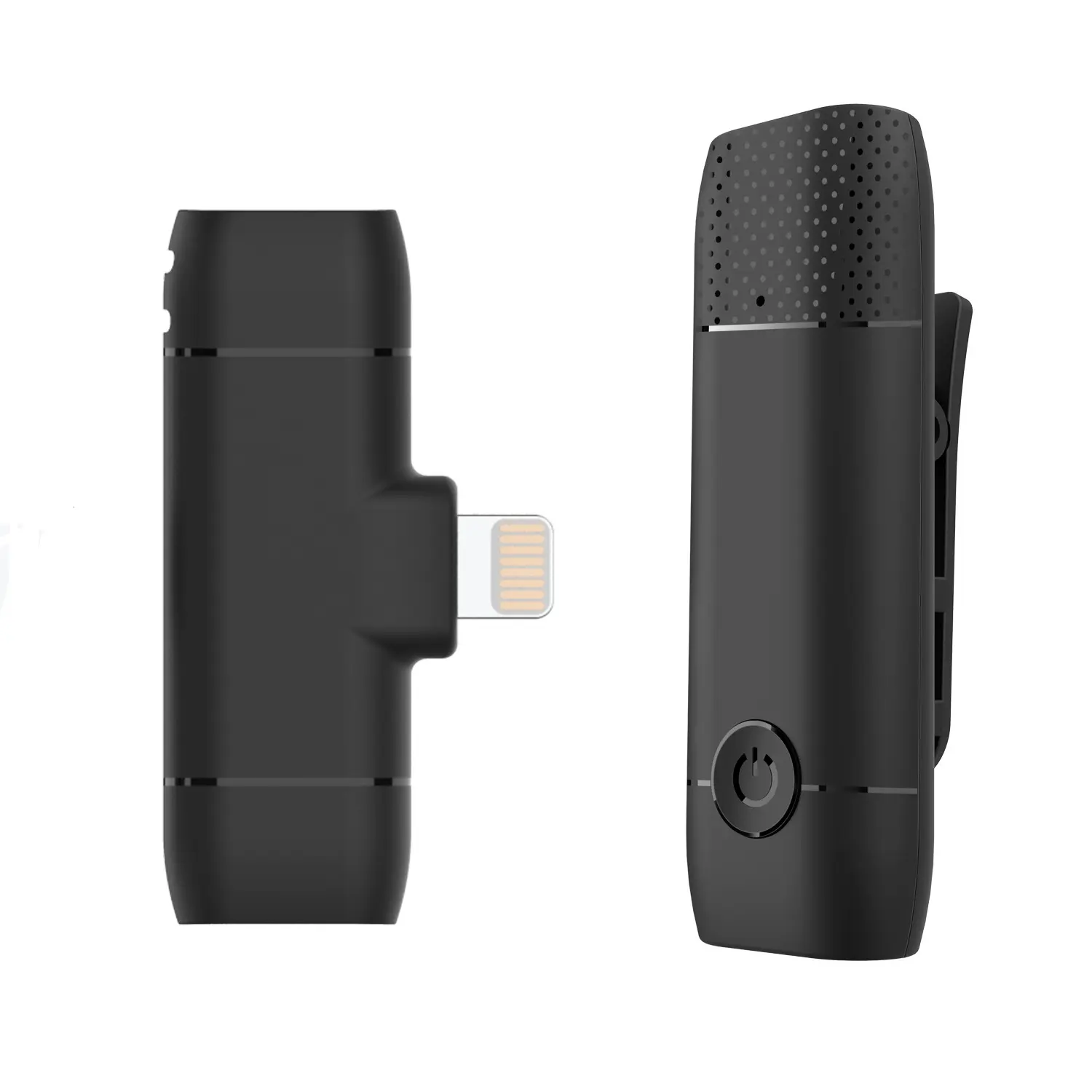 Live Show Broadcast Interview Vlog Short Video 2.4G Mini Portable Wireless Lapel Clip Microphone For Iphone