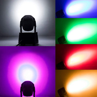 7 projecteurs LED rotatifs DMX512 à couleurs changeantes avec contrôle sonore pour scène