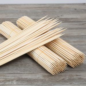 Petite brochette de bambou emballée Dia.5.0mm couleur bambou naturel outil de barbecue à faible coût-bâton de bambou - Product Image 4