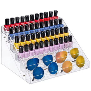 2024 soporte acrílico transparente para esmalte de uñas 6 capas estante de exhibición de aceites esenciales soporte de exhibición de esmalte de uñas Acrílico - Product Image 1