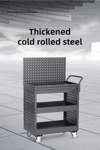 Fabbrica personalizza il colore pesante 3 strati del carrello dello strumento Servante D'atelier OEM officina del carrello degli attrezzi professionale del carrello - Product Image 3